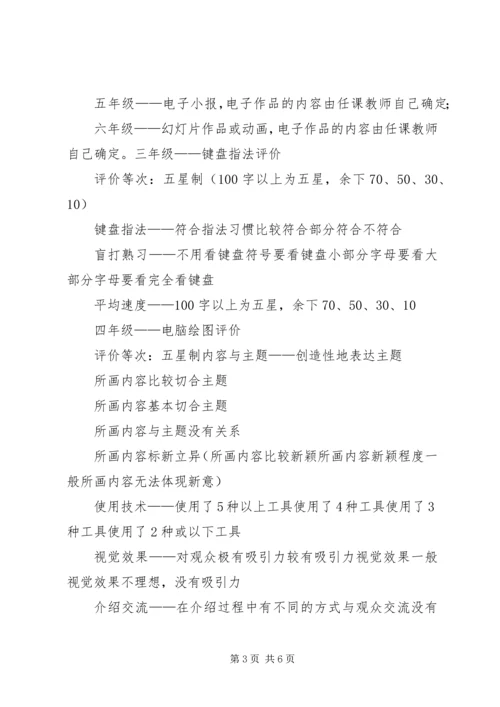 信息技术课评价方案.docx