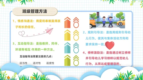 浅绿色卡通风幼儿园班级管理培训PPT模板班级管理教师培训
