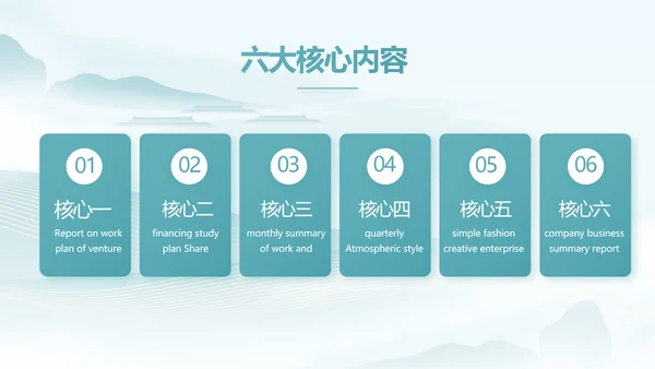 蓝色中国风春天春季旅游电子相册PPT