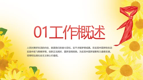 红领巾心向党优秀少先队员风采展示动态PPT