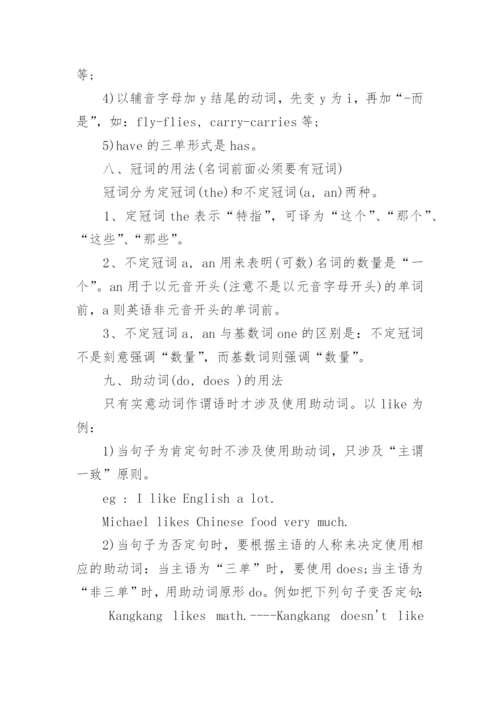 人教版初一英语上册知识点整理.docx