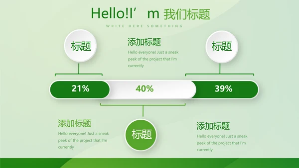 绿色时尚邮政银行年终工作总结动态PPT