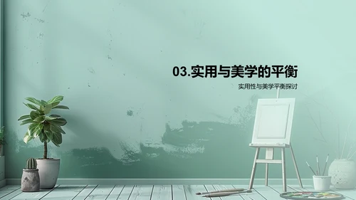 设计美学答辩报告PPT模板