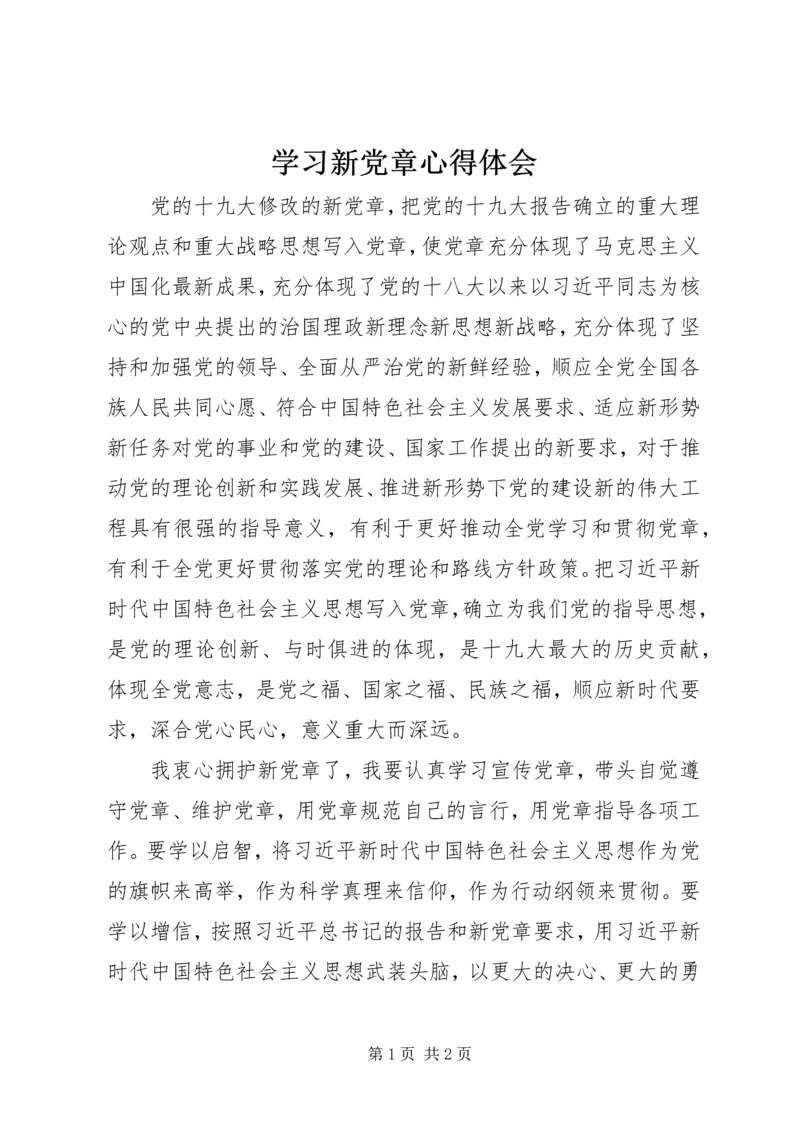 学习新党章心得体会 (23).docx