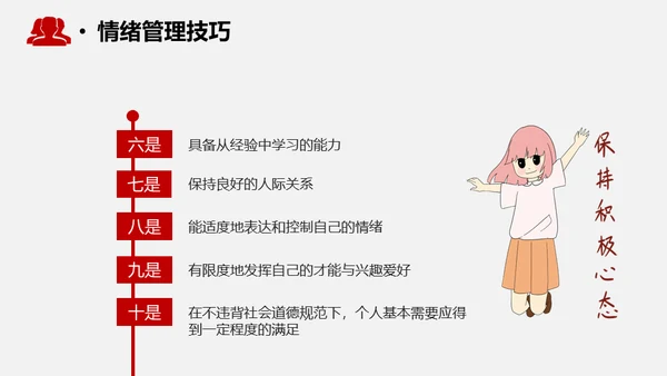 心态决定成败情绪管理通用PPT模板