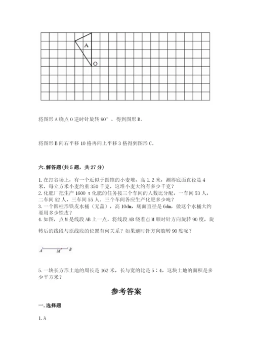 北师大版数学六年级下册期末测试卷（考点精练）.docx