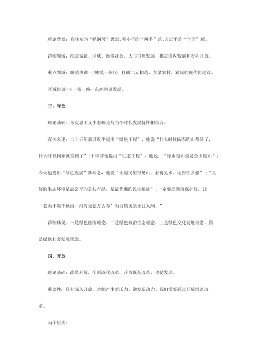 2023年云南公务员考试申论高分必备的五大发展理念.docx