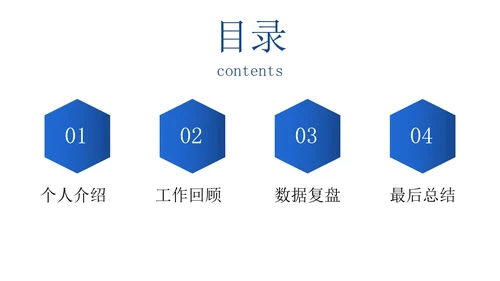 30页商务总结汇报通用目录PPT模板