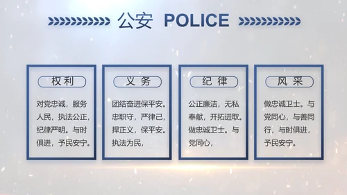 开场视频片头公安机关表彰大会PPT封含MP4