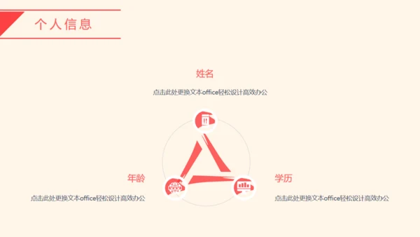 个人简介放飞自我通用PPT模板