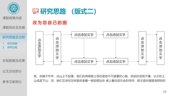 北京大学高校通用论文答辩开题报告PPT模板