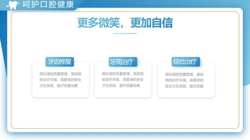 蓝色大气口腔牙科工作总结汇报PPT