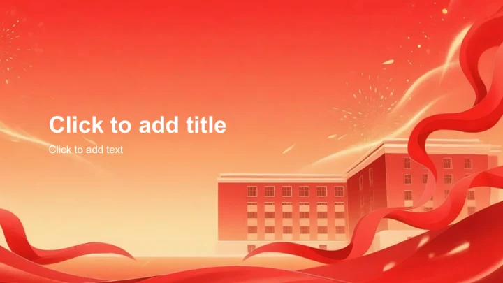 红色创意风教育培训PPT主题