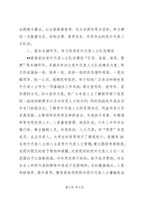 如何扎实推进党外代表人士队伍建设理论研究心得体会 (3).docx