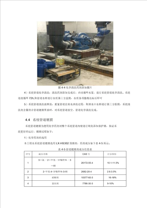 空调水系统管道冲洗方案2