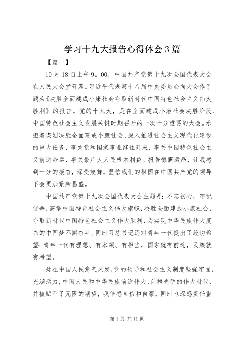 学习十九大报告心得体会3篇 (2).docx