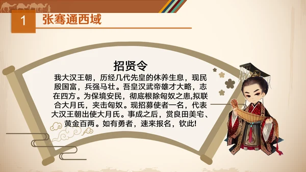 沟通中外文明丝绸之路ppt模板