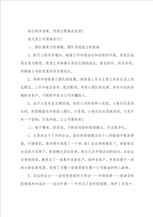 经理个人工作总结