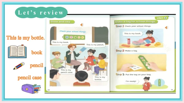 一年级英语上学期 Unit 4 Ready for school Lesson 6 课件