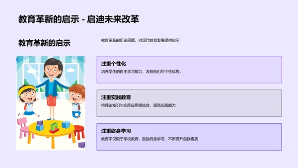 教育历程回溯PPT模板