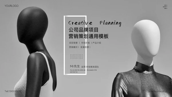 时尚女装品牌公司通用PPT模板