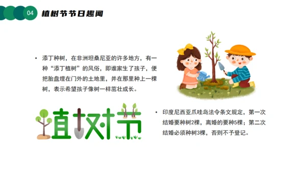 3月12日植树节知识介绍主题活动班会课件通用PPT模板