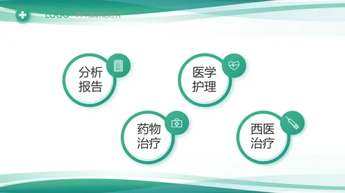 绿色清新医院门诊医保报销动态PPT