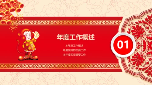 2016猴年开门红年会晚会工作总结PPT