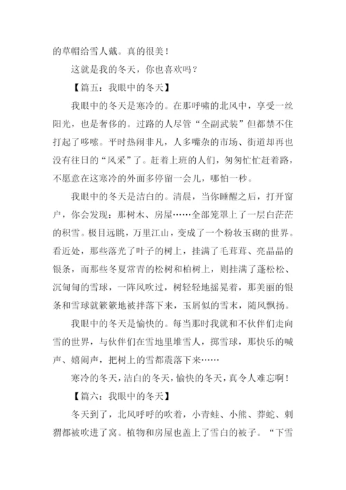 作文我眼中的冬天.docx