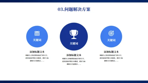 蓝色大气科技感企业年终总结项目汇报通用PPT模板