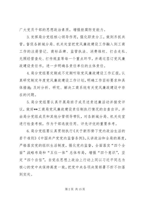 安监局党风廉政建设党组主体责任清单 (3).docx