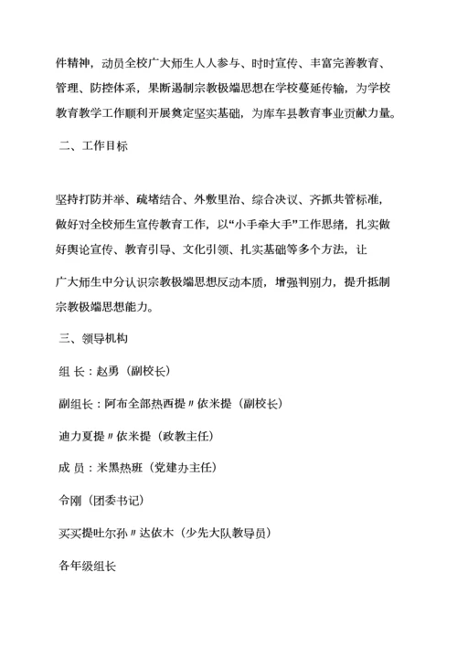 活动专项方案之社区去极端化工作专项方案.docx