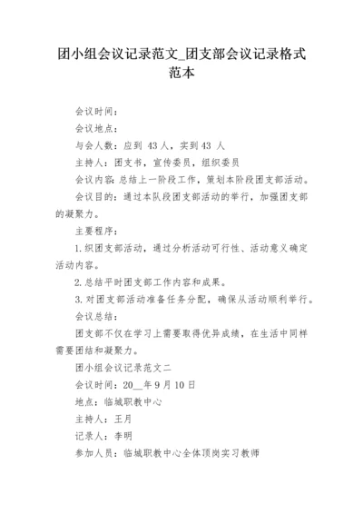 团小组会议记录范文_团支部会议记录格式范本.docx