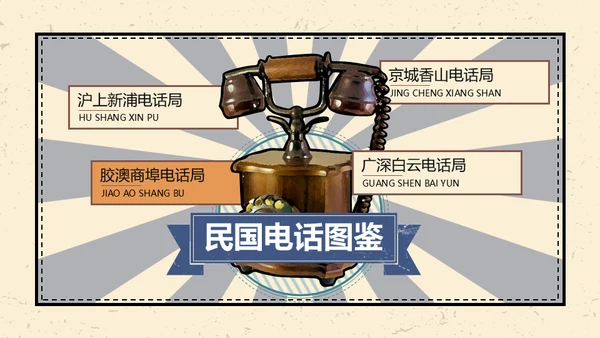 复古时尚唱片民国风通用PPT模板
