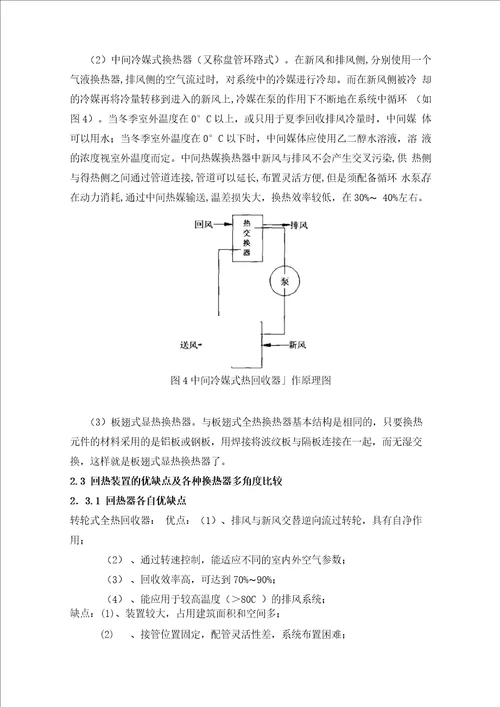 空调系统中排风热回收