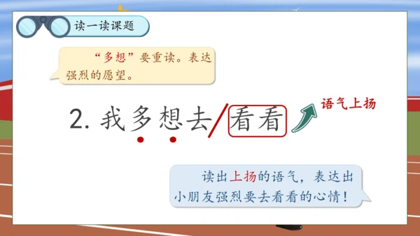 【核心素养】部编版语文一年级下册-2. 我多想去看看 第1课时（课件）