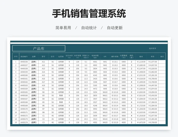 手机销售管理系统