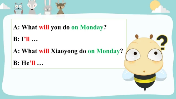Module5Unit2 On Monday,I'll go swimming.课件(共35张PPT