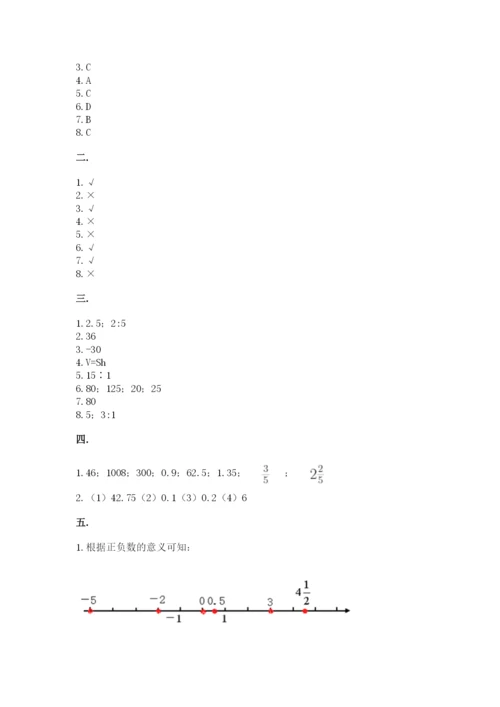 河北省【小升初】2023年小升初数学试卷（达标题）.docx