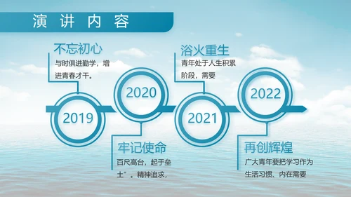 中国海军国防教育工作总结动态PPT模板