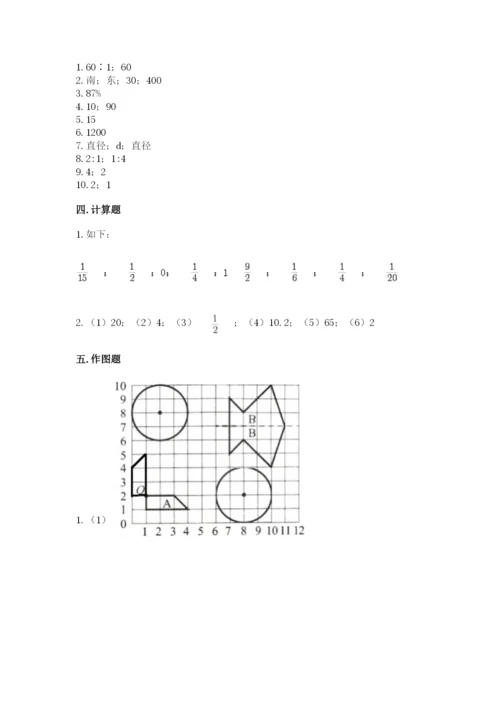 2022年人教版六年级上册数学期末测试卷（突破训练）.docx