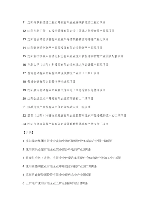 沈阳重点项目.docx