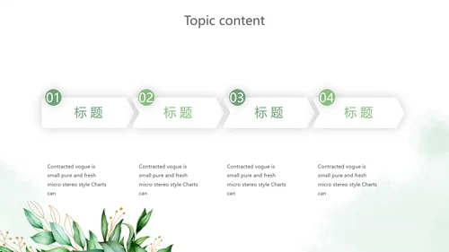 绿色小清新述职报告PPT动态模板