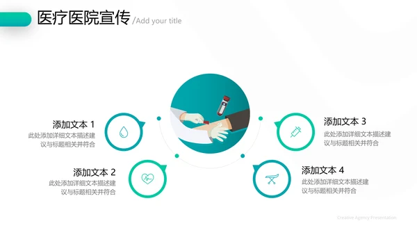 精美欧美风医学医疗报告医院宣传PPT模板