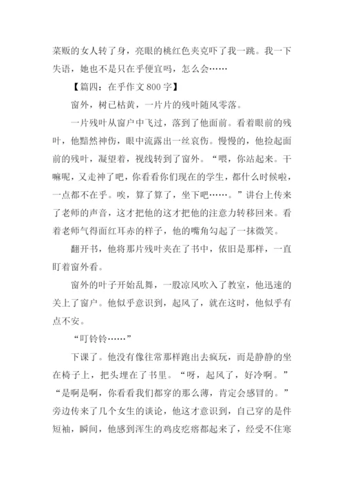 在乎作文800字0.docx