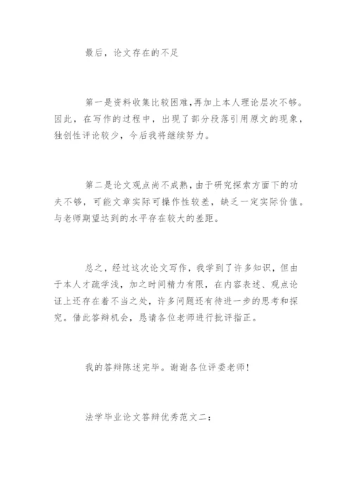 法学毕业论文答辩优秀.docx