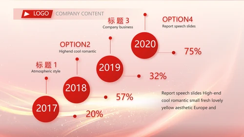 红色喜庆公司10周年庆ppt模板活动策划