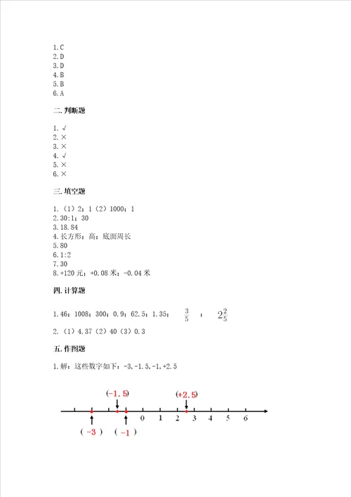 小学六年级下册数学期末必刷题附参考答案综合卷