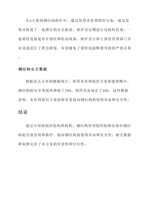 钢结构管理组织方案