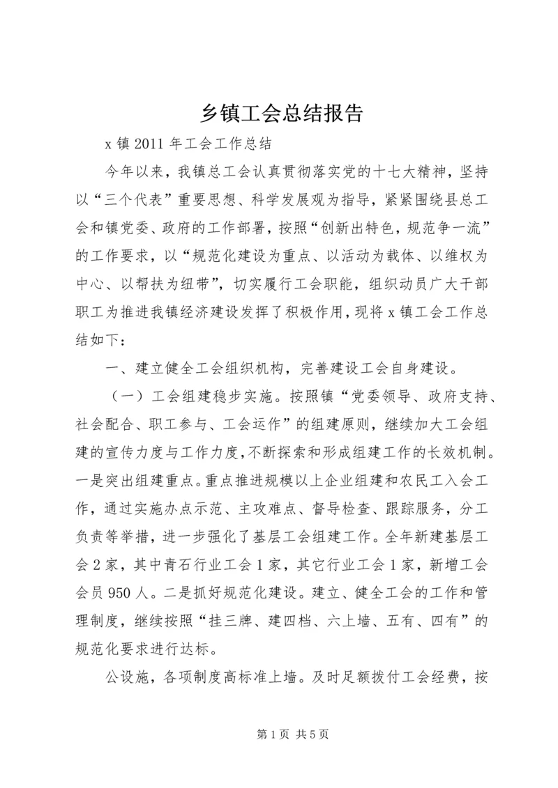 乡镇工会总结报告.docx